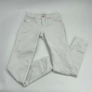 TED BAKER Women's Jeans Size 26 White Mid Rise Fitted Skinny Ankle Length